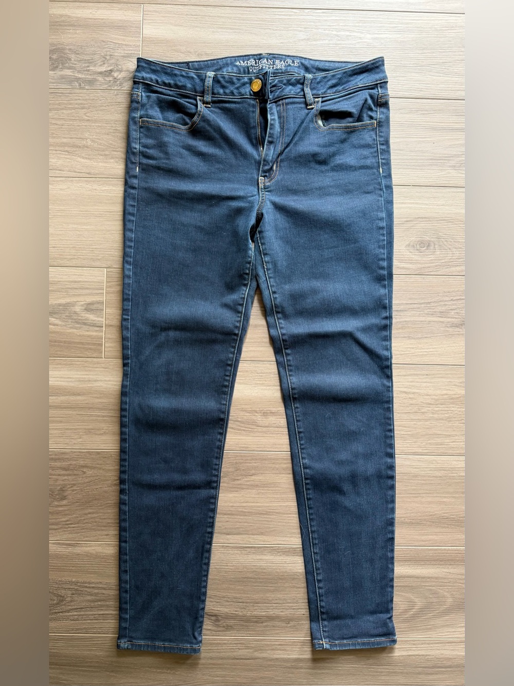 American Eagle Outfitters Dark Blue Women's Skinny Jeans